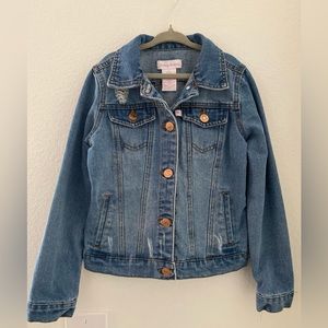 Girls Tommy Bahama Distressed Jean Jacket